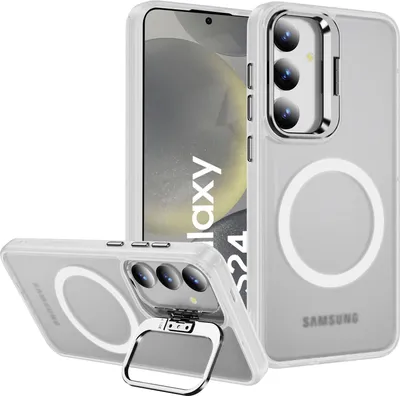 Produktbild von Hybrid Luxury Case für Samsung Galaxy S24 Hülle Magnetring für MagSafe Schutzhülle