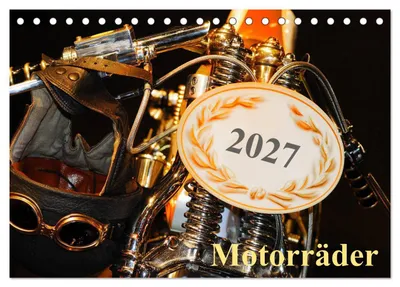Produktbild von Motorräder (Tischkalender 2027 DIN A5 quer), CALVENDO Monatskalender