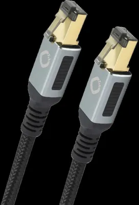 Produktbild von OEHLBACH D1C13350, 0,25 m, Cat8.1, RJ-45, RJ-45, Schwarz, Gold