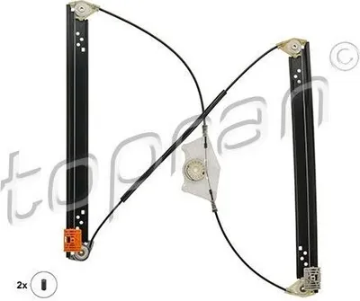 Produktbild von TOPRAN 113 610 Elektrischer Fensterheber Vorne Rechts für VW Touareg (7LA, 7L6, 7L7) für PORSCHE Cayenne (9PA)