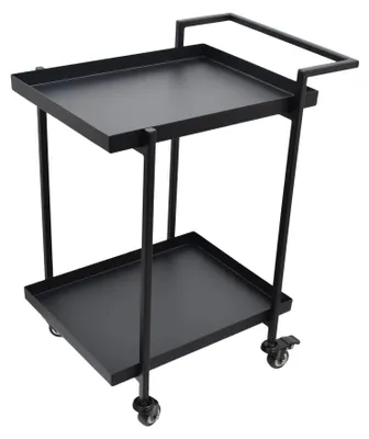 Image de LOFT42 James Trolley Square - Table d'appoint - Noir - Métal - 60 x 54 x 38
