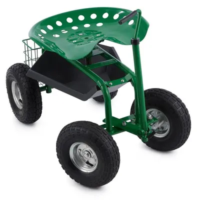 Obrázok produktu pre Waldbeck Park Ranger, záhradné sedadlo, mobilné, otočné o 360°, do 130kg, zelené