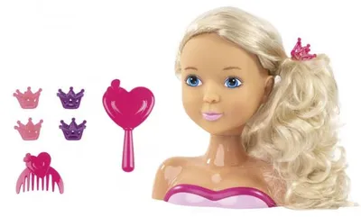 Image de Tête à coiffer et a maquiller blonde ma belle princesse 21 cm - bayer design - poupée et accessoires