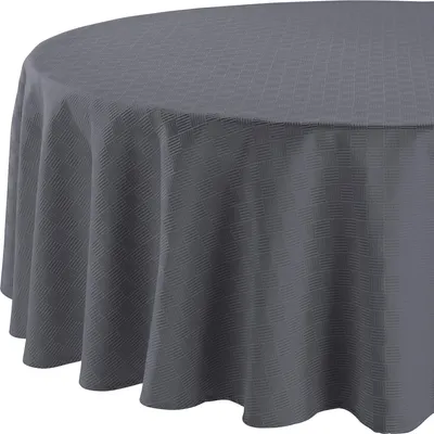 Produktbild von Erwin Müller Tischdecke Paderborn" dunkelgrau oval: 160x280 cm"