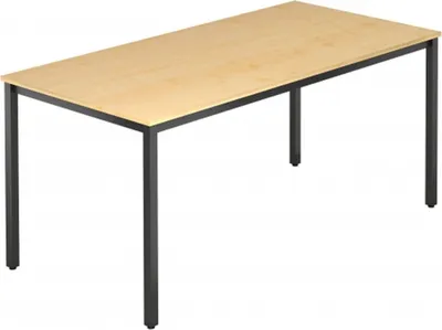 Produktbild von DORAN DQ16 C - Ahorn 160 x 80 mit Vierkant-Rohr/Schwarz