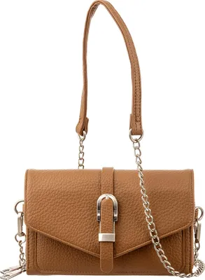 Produktbild von Prato S033-G Umhängetasche genarbtes PolyurethanClutch mocha