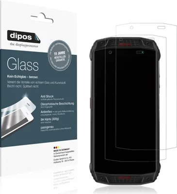 Produktbild von 2x Schutzfolie für Ulefone Armor 15 matt - Anti-Shock 9H Folie dipos Glass Kunststoffglas