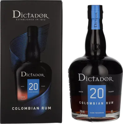 Produktbild von Dictador 20 Years Old ICON RESERVE Colombian Rum 40% Vol. 0,7l in Geschenkbox