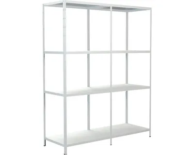 Obrázek produktu pro Kovový regál rozšiřovací Schulte 4511-W 1800x1400x500 mm, 8 polic, nosnost 680 kg, bílý