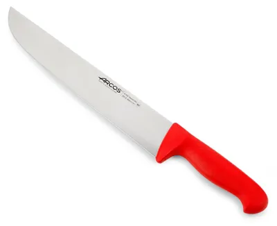 Schlächtermesser 30 cm, Nitrum-Edelstahl, roter PP-Griff