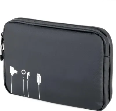 Produktbild von TROIKA BLACK TECH POUCH 2, Polyester, Polyurethan (PU), Plane, Schwarz, 6 Taschen, Reißverschluss, 235 mm, 35 mm