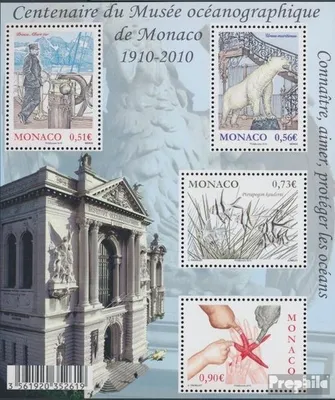 Produktbild von Briefmarken Monaco 2010 Mi Block98 (kompl.Ausg.) postfrisch Ozeanographisches Museum
