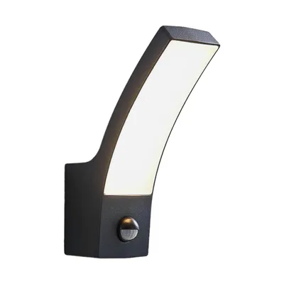 Produktbild von Lindby LED-Außenwandlampe Ilvita, Sensor, anthrazit, IP54