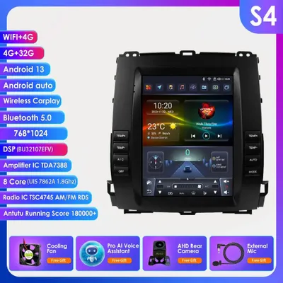 Imagen del producto de Reproductor de audio para automóvil - Reproductor multimedia - Sistema de navegación GPS - Sistema CarPlay - Android Auto - Pantalla táctil de 9,7 pulgadas