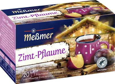 Produktbild von Meßmer Zimtpflaume Früchtetee 20x2,5g