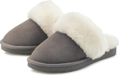 Produktbild von Vivance Dreams Pantolette Pantoffeln, Clogs, Schlappen, Hausschuh, grau Größe 38