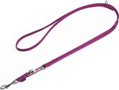 Produktbild von Mystique® Gummierte Umhängeleine Leine 15mm Standard Karabiner purpur 3m