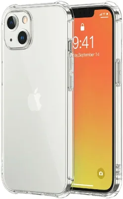 Produktbild von Mobigear Cushion Durchsichtig iPhone 13 Hülle Flexibles TPU Backcover Stoßfest - Transparent