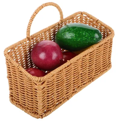 Produktbild von Hängekorb aus geflochtenem Weidengeflecht - Wandkorb zur Aufbewahrung von Obst und Gemüse - Küche und Vorratsraum - 221 g