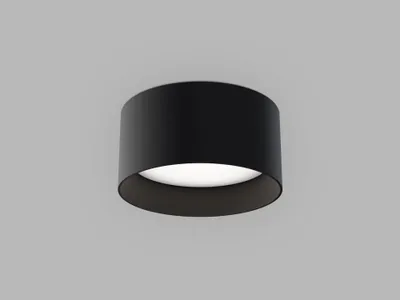 Produktbild von LED2 1480353DT Deckenleuchte ZETA ON M, B TRIAC DIM 9-15W 3000K/3500K/4000K UGR schwarz