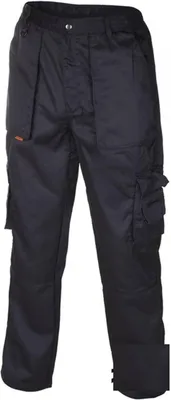 Produktbild von Flash Warnschutz-Arbeitshose mit Kniepolstertaschen aus Polyester 260 g/m² 44