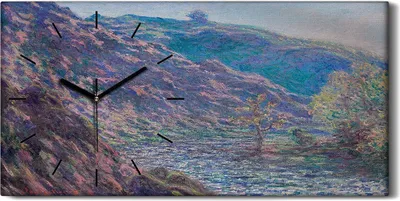 Produktbild von Wandbild Leinwand Bilder mit Uhr Quarz 60x30 Der alte Baum am Zusammenfluss - schwarze Hände