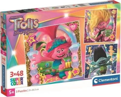 Zdjęcie produktu dla CLE puzzle 3x48 Square Trolls 3 25292