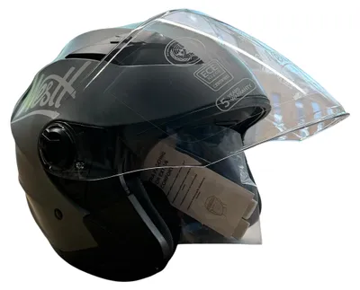 Produktbild von Westt Jethelm Motorradhelm mit Visier und Sonnenblende Größe S, Helm für Roller, Moped, Mofa,