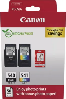 Immagine prodotto di Cartuccia d'inchiostro PG-540/CL-541 + carta fotografica value pack