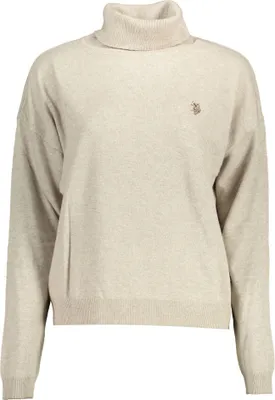 Zdjęcie produktu dla U.S. POLO ASSN. Sweter damski tekstylny beżowy SF16947 - Rozmiar: XL