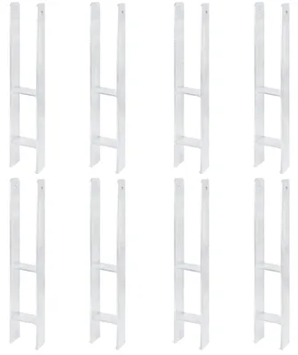 Zdjęcie produktu dla Alberts 8 x wsporniki słupków H, 91x600 mm, grubość materiału 6 mm, głębokość 60 mm, ocynkowane ogniowo
