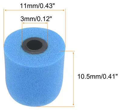 Image de Embouts en Mousse de Remplacement pour šŠcou-teurs, Taille Petite 3-4mm, Bleu, Lot de 8 Piššces