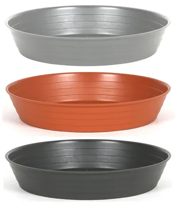 Produktbild von Blumentopf Untersetzer Primavera Kunststoff Ø 34 cm H 5 cm anthrazit