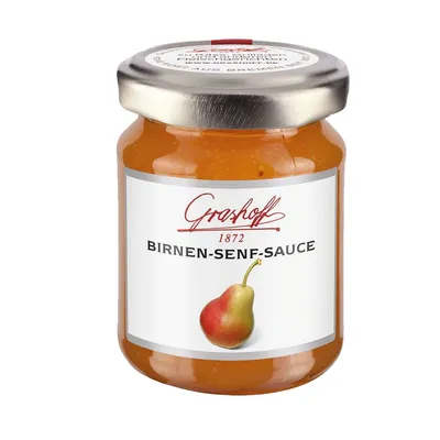 Image de Moutarde à la poire Grashoff agréablement forte 125ml