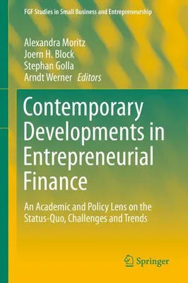 Zdjęcie produktu dla Contemporary Developments in Entrepreneurial Finance