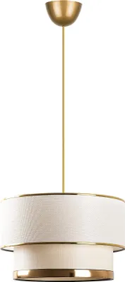 Image de Opviq, Cake - Cream, Gold, Lustre, Cream, métal, 30 x 30 x 65 cm