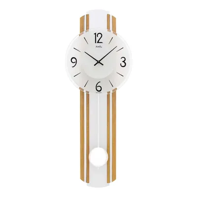 Produktbild von Pendeluhr Wanduhr Holz Aluminium - AMS Modell: 7232