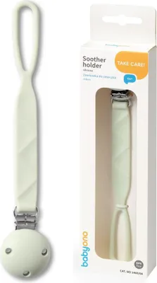 Image de BABYONO Tétine en silicone pendentif avec clip