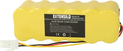 Produktbild von EXTENSILO Akku kompatibel mit Samsung Navibot VCR8877, VCR8894, VCR8896, VCR8897, VCR8855L3B, VCR8857, VCR8895 Staubsauger (3500 mAh, 14,4 V, NiMH)