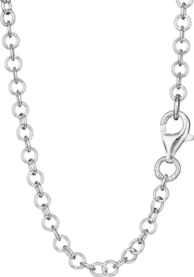 Produktbild von Silberkette 80cm Ankerkette rund 925 Sterling Silber Halskette 3,5mm breite