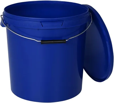 Produktbild von BenBow Eimer mit Deckel mit Metalgriff 30L Anzahl: 5 Stk., Blau BSR-, Luftdicht, Lebensmittelecht, BRC-, auslaufsicher