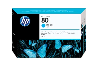 Obrázok produktu pre HP Cartouche d'encre cyan 80 175-ml, Atramentový, Azúrová, Biznis, Singapúr, 56 mm, 114 mm