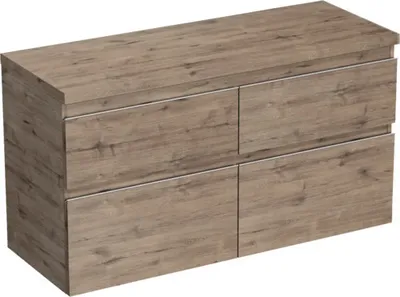 Obrázok produktu pre Skrinka pod umývadlo Jungborn TRENTA dub wellington 116,7 x 64,6 x 44,5 cm