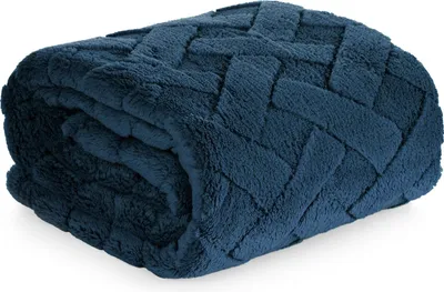 Immagine prodotto di Coperta CARO – morbida e calda coperta per le giornate fredde 150X200 cm blu scuro
