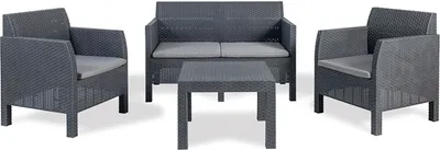 Produktbild von 4-Sitzer Lounge Matilde mit Sitzkissen Sitzgruppe Gartengarnitur Gartenmöbel