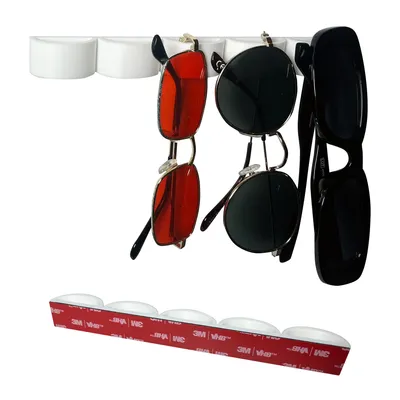 Produktbild von Brillenhalter Ständer - Weiß - Brillenständer Nachttisch Organizer