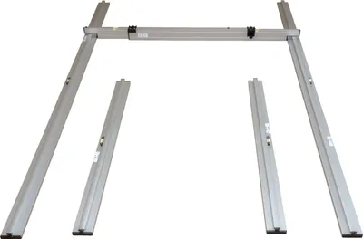 Produktbild von rabo Trockenschüttungslehre 5-tlg: 2 Grundschienen (1,25m und 2,50m), 2 stufenlos verstellbare Abziehlatten (1,50-2,50m) 'Varia-A Set'