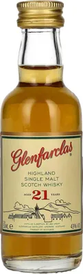Produktbild von Glenfarclas 21 Years Old Highland Single Malt Scotch Whisky 43% Vol. 0,05l