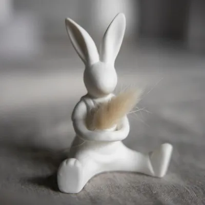 Produktbild von Osterdekoration Hase Lasse - weiß