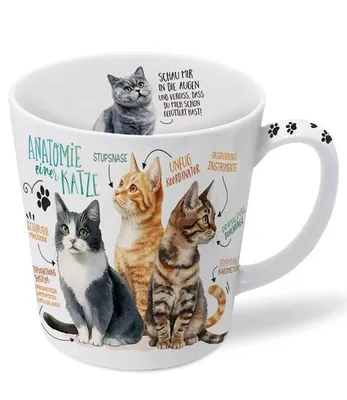 Produktbild von Kaffeebecher Samtpfote, Kaffeetasse Tassen Teetassen Kaffeepott Henkelbecher Katzen